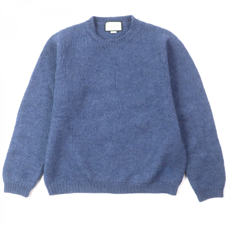 Gucci sweater 636327 Main: 100% wool, part: 50% acrylic, part: 50% wool Navy mens XL