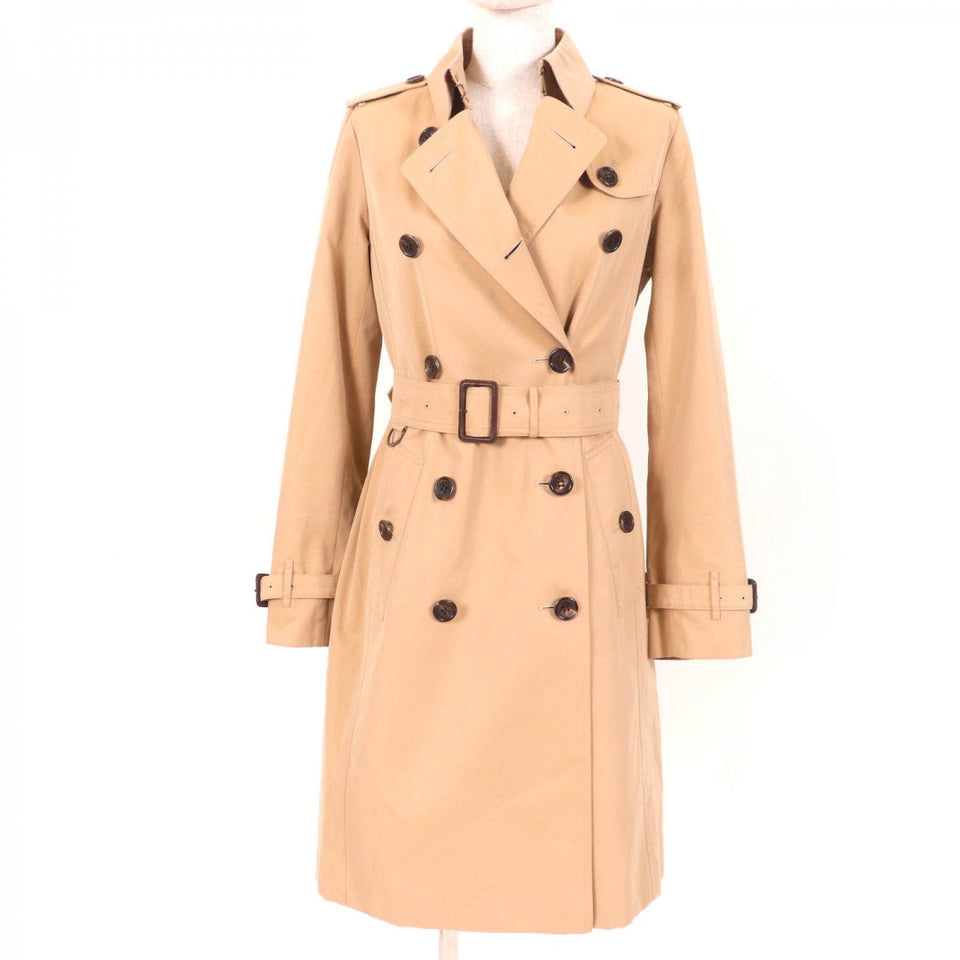 Burberry LONDON trench coat Main: 100% cotton, Part: Cowhide, Lining: Cotton, Sleeve lining: Cupra, Liner: 100% wool beige Women 36