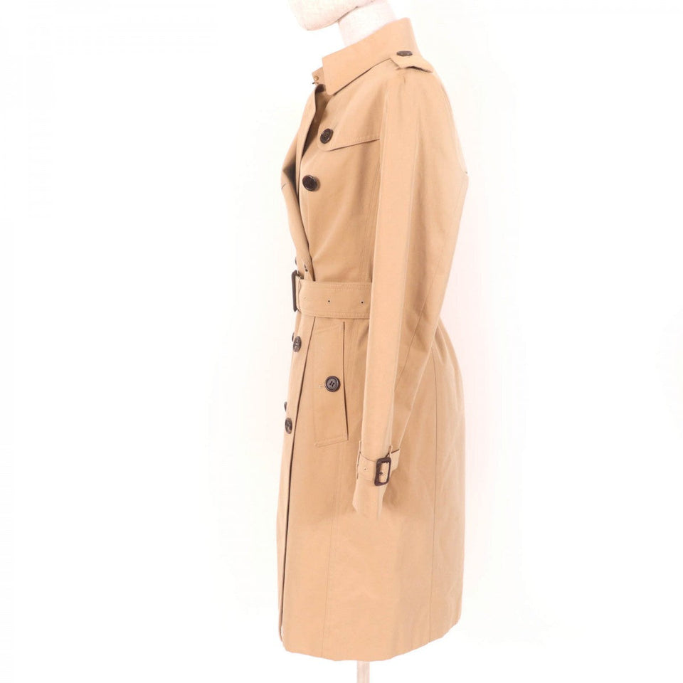 Burberry LONDON trench coat Main: 100% cotton, Part: Cowhide, Lining: Cotton, Sleeve lining: Cupra, Liner: 100% wool beige Women 36