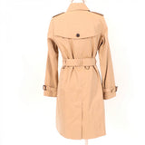 Burberry LONDON trench coat Main: 100% cotton, Part: Cowhide, Lining: Cotton, Sleeve lining: Cupra, Liner: 100% wool beige Women 36