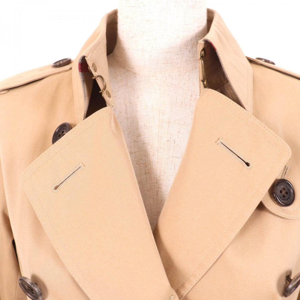 Burberry LONDON trench coat Main: 100% cotton, Part: Cowhide, Lining: Cotton, Sleeve lining: Cupra, Liner: 100% wool beige Women 36