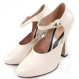 Gucci pumps 447599 Main: Leather Ivory Women 37