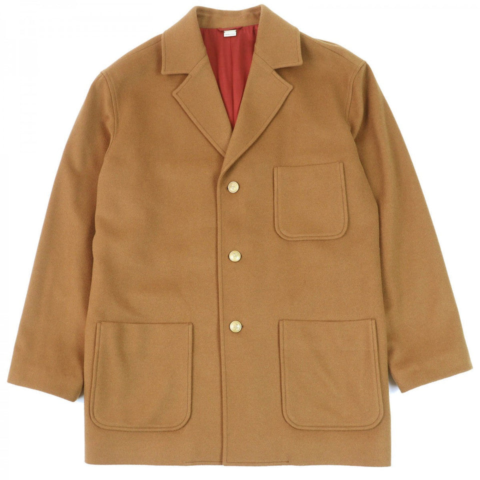 Gucci coat 728446 Outer: 100% cashmere, Lining: 100% rayon, Part: 60% polyester, Part: 30% rayon, Part: 10% silk Brown mens 46