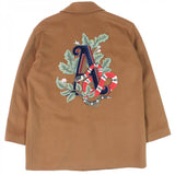 Gucci coat 728446 Outer: 100% cashmere, Lining: 100% rayon, Part: 60% polyester, Part: 30% rayon, Part: 10% silk Brown mens 46