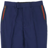 Gucci slacks 698813 Outer: 80% wool, Outer: 16% mohair, Part: 46% acrylic, Part: 46% wool, Part: 8% polyester blue mens 46