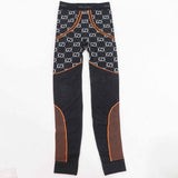 Gucci Pants 689203 Main: 95% nylon, 5% polyurethane Black White Neon Orange Women S
