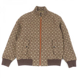 Gucci Blouson 694157 Outer: 99% wool, Outer: 1% silk, Lining: 100% rayon, Part: 100% cotton, Part: 95% wool Brown mens 52