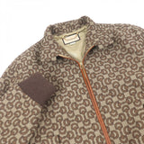 Gucci Blouson 694157 Outer: 99% wool, Outer: 1% silk, Lining: 100% rayon, Part: 100% cotton, Part: 95% wool Brown mens 52