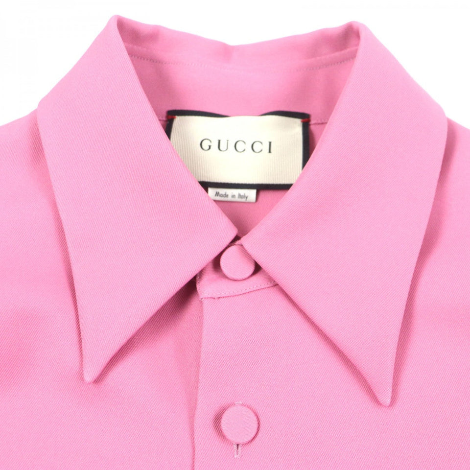 Gucci Long sleeve shirt 498598 Main: 100% polyester pink mens 46