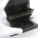 Gucci Tri-fold wallet 598587 Main: GG Supreme canvas, Main: Leather Black beige Double G Bicolor Medium Wallet mens
