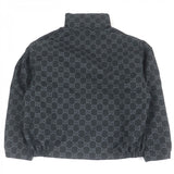 Gucci Blouson 770276 Main: 100% polyester, Main: 100% cotton, Main: 73% cotton, Main: 27% polyamide (nylon), Part: cowhide black GG Ripstop Nylon Reversible mens 50