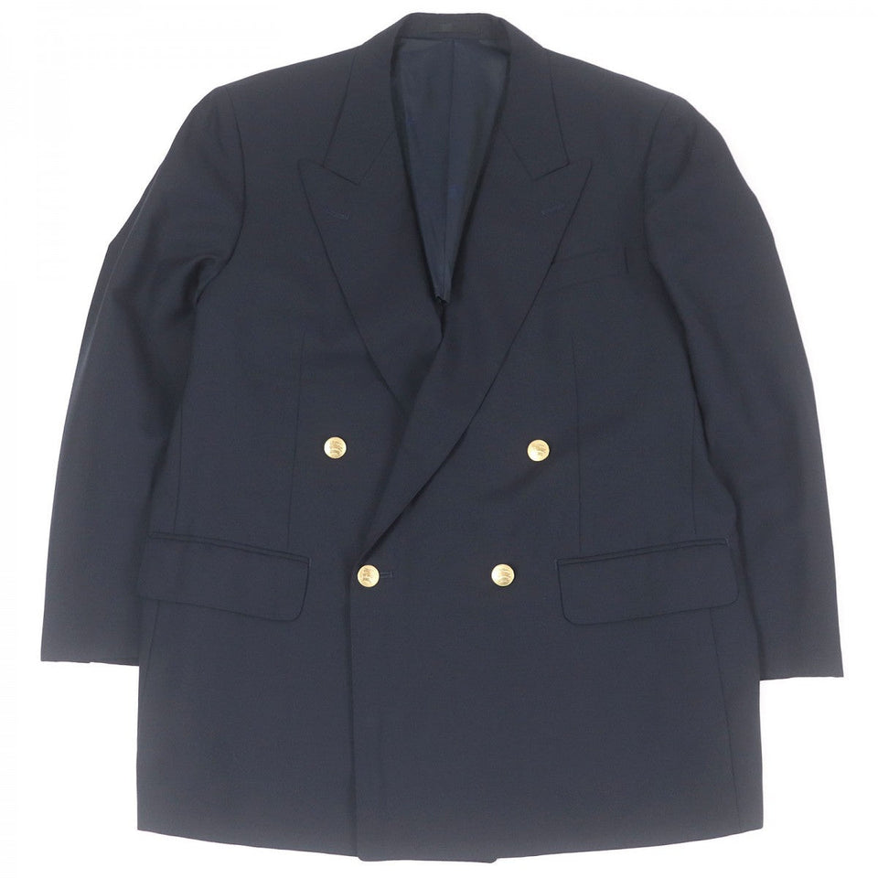 Burberry tailored jacket Outer: 99% wool, Outer: 1% nylon, Lining: polyester, Lining: cupra Navy mens