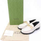Gucci loafers 700036 Main: Leather Ivory Women 36.5