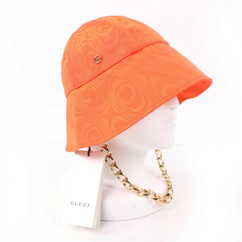 Gucci hat 729128 Main: 100% rayon, Lining: 55% cotton, Lining: 45% rayon Orange Women M