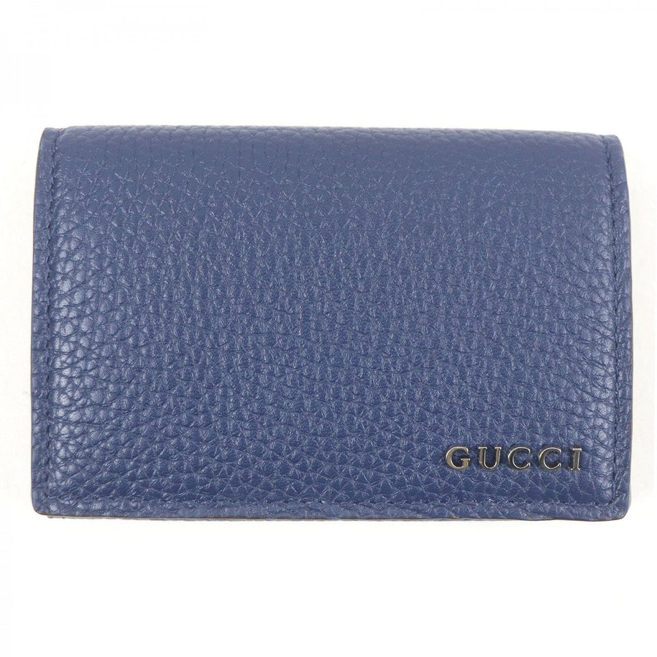 Gucci name card holder 771152 Main: Leather blue mens