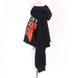 Gucci Hoodie 688197 Main: 100% cotton, some: glass, some: sequins, some: polyester black Women XXS