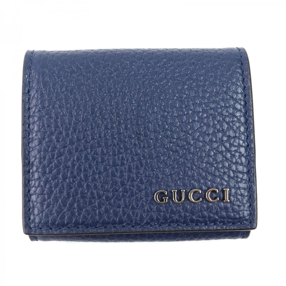 Gucci Coin case 771160 Main: Leather Navy mens