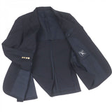 Burberry tailored jacket Outer: 99% wool, Outer: 1% nylon, Lining: polyester, Lining: cupra Navy mens