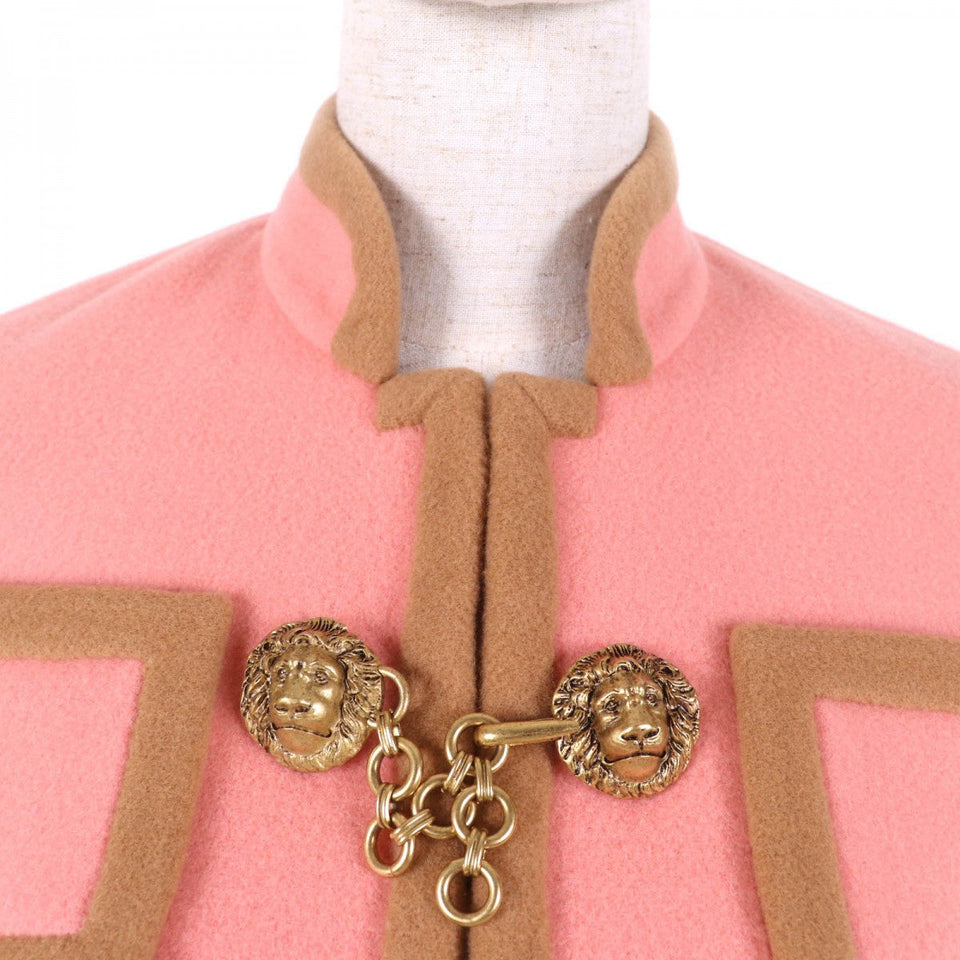 Gucci Jacket 602771 Outer: 100% wool, Part: 100% acrylic, Lining: 100% polyester Pink brown Women 38