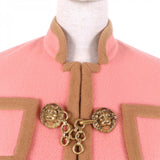 Gucci Jacket 602771 Outer: 100% wool, Part: 100% acrylic, Lining: 100% polyester Pink brown Women 38