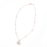 Gucci Necklace 527399 Main: AG925, Part: Colored stones Silver pink Double G Mother of Pearl Necklace Women