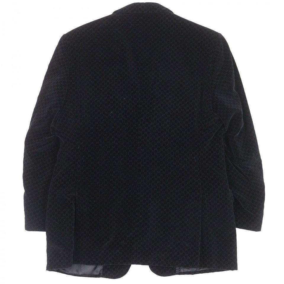 Gucci tailored jacket Outer material: 76% cotton, Outer material: 24% silk, Lining: 100% cupra black mens 52