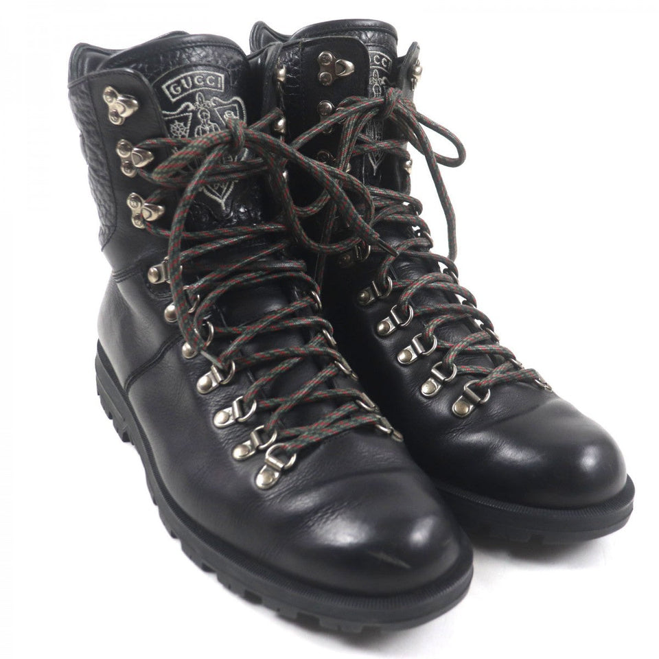 Gucci boots 181853 Main: Leather black mens 9