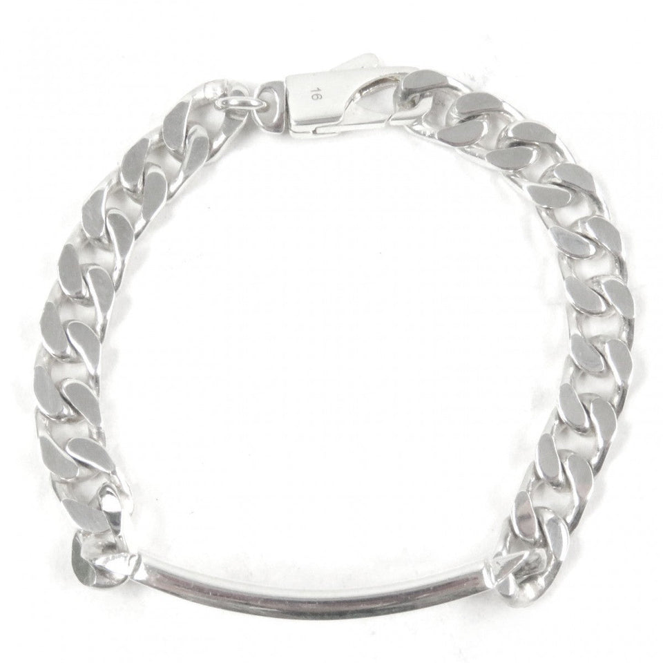 Gucci bracelet 814851 Mainï¿½FAG925 Silver With signature GG tag mens 16
