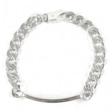 Gucci bracelet 814851 Mainï¿½FAG925 Silver With signature GG tag mens 16
