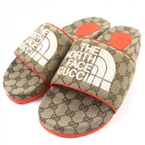Gucci Sandals 679904 Main: GG canvas, part: leather Brown orange mens 10