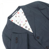 Burberry BLACK LABEL tailored jacket BME62-209-29 Outer: 93% cotton, Outer: 4% polyurethane, Outer: 3% polyester, Lining: polyester, Sleeve lining: cupra Navy Stripe Pattern mens M