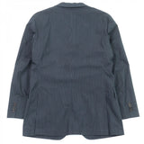 Burberry BLACK LABEL tailored jacket BME62-209-29 Outer: 93% cotton, Outer: 4% polyurethane, Outer: 3% polyester, Lining: polyester, Sleeve lining: cupra Navy Stripe Pattern mens M