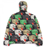 Gucci Down jacket 526428 Outer: 100% nylon, Part: 100% nylon, Part: 100% cotton, Filling: 90% down, Filling: 10% feather Multicolor All-over Pattern PANTHER DOWN JACKET mens 46