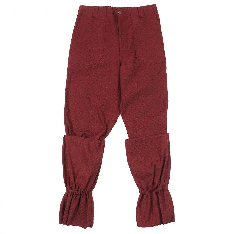 Gucci Pants 614939 Outer material: 65% polyester, Outer material: 35% cotton Bordeaux mens 46