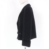 Gucci Jacket 643287 Main: 85% wool, Main: 15% nylon, Part: 80% polyester, Part: 20% polyester, Lining: 100% rayon black Women 40