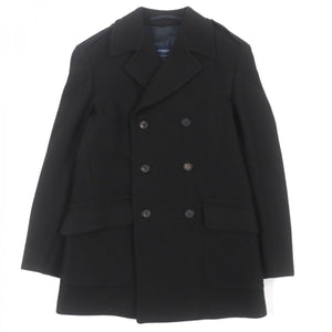 Burberry LONDON Double chester coat Outer: 100% wool, Lining: rayon Dark brown mens 50
