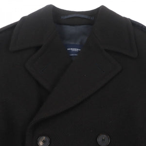 Burberry LONDON Double chester coat Outer: 100% wool, Lining: rayon Dark brown mens 50