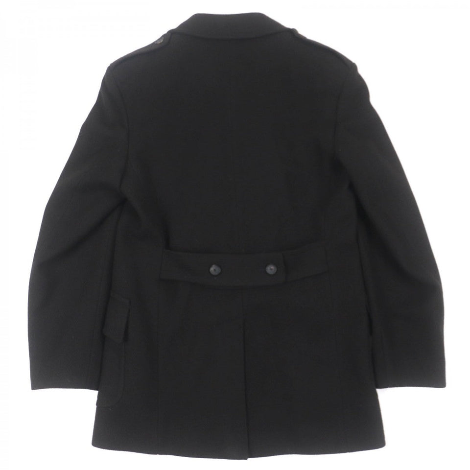 Burberry LONDON Double chester coat Outer: 100% wool, Lining: rayon Dark brown mens 50