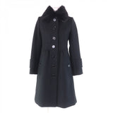 Burberry BLUE LABEL coat FNF10-772-09 Main: 60% wool, Main: 40% angora, Part: 100% wool, Fur: Fox black Women 38