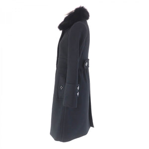 Burberry BLUE LABEL coat FNF10-772-09 Main: 60% wool, Main: 40% angora, Part: 100% wool, Fur: Fox black Women 38