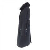 Burberry BLUE LABEL coat FNF10-772-09 Main: 60% wool, Main: 40% angora, Part: 100% wool, Fur: Fox black Women 38