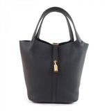 Hermes Handbag Main FTaurillon Clemence black Picotan Lock MM Women