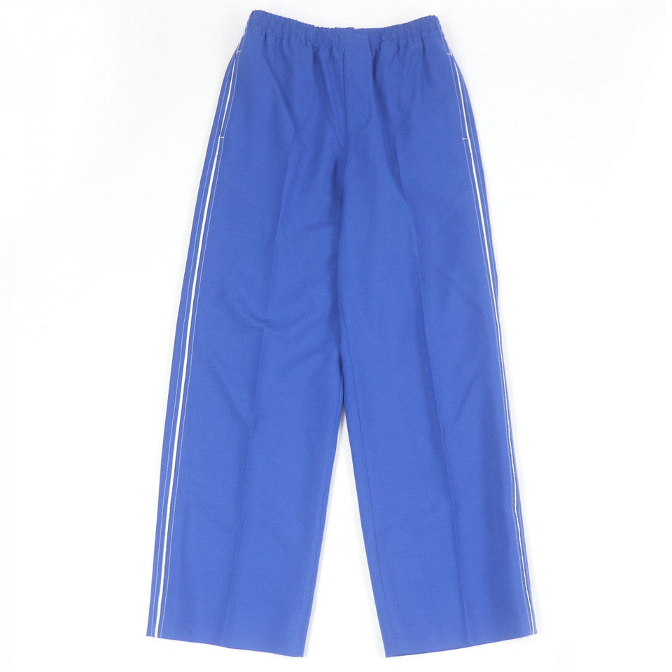 Gucci Pants 742766 Outer: 83% wool, Outer: 17% mohair, Lining: 100% cotton, Leather part: cowhide, Part: 100% cotton blue mens 44