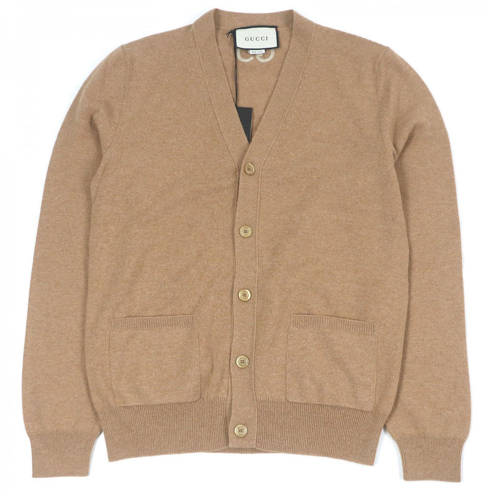 Gucci cardigan 599866 Main: 100% cashmere, part: 50% acrylic, part: 50% wool beige mens S