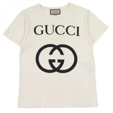 Gucci Short sleeve T-shirt 493117 Main: 100% cotton Ivory black mens XS