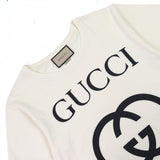 Gucci Short sleeve T-shirt 493117 Main: 100% cotton Ivory black mens XS