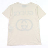 Gucci Short sleeve T-shirt 493117 Main: 100% cotton Ivory black mens XS