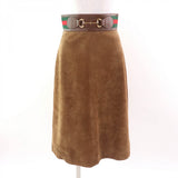 Gucci skirt 626888 Cowhide Brown 38