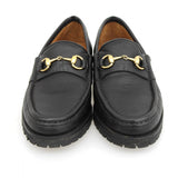 Gucci loafers 101 6105 leather black 36.5