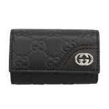 Gucci Key case Key holder 181680 leather black
